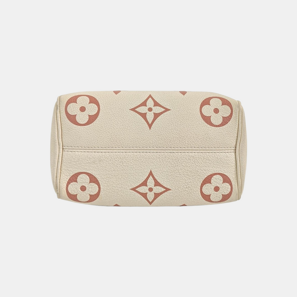 SPEEDY 20 Monogram Calfskin Beige