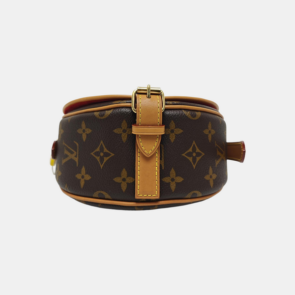 TAMBOURINE Monogram Coated Canvas Brown