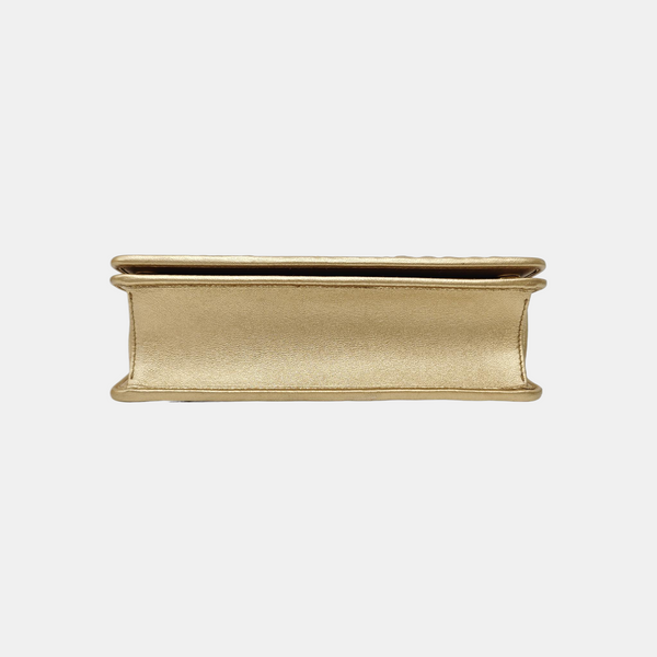 Matelassé Mini Quilted Lambskin Gold