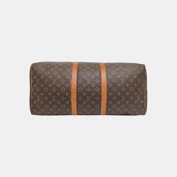 SAC SOUPLE 55 Monogram Coated Canvas Brown