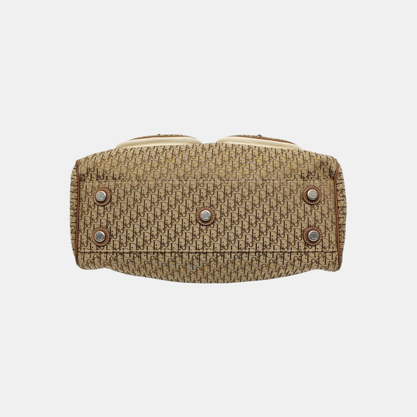 Canvas Top Handle Bag Brown