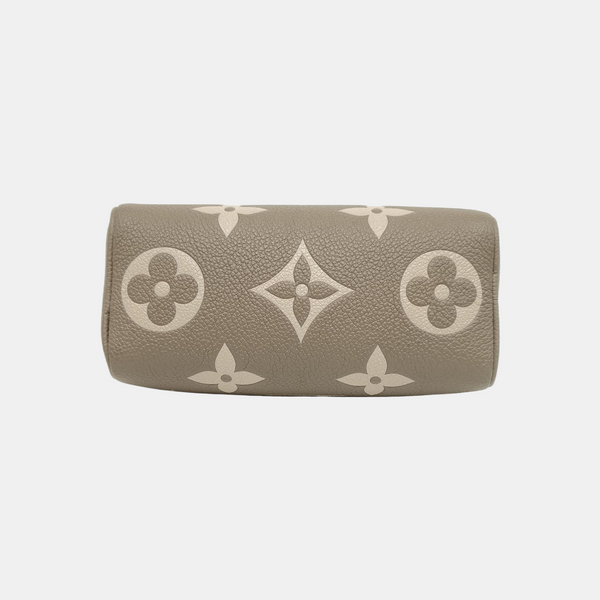SPEEDY Nano Monogram Calfskin Gray
