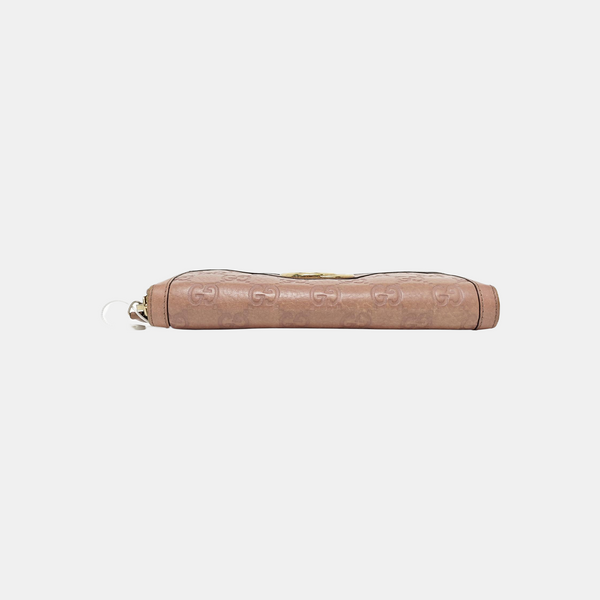Monogram Calfskin Wallet Pink