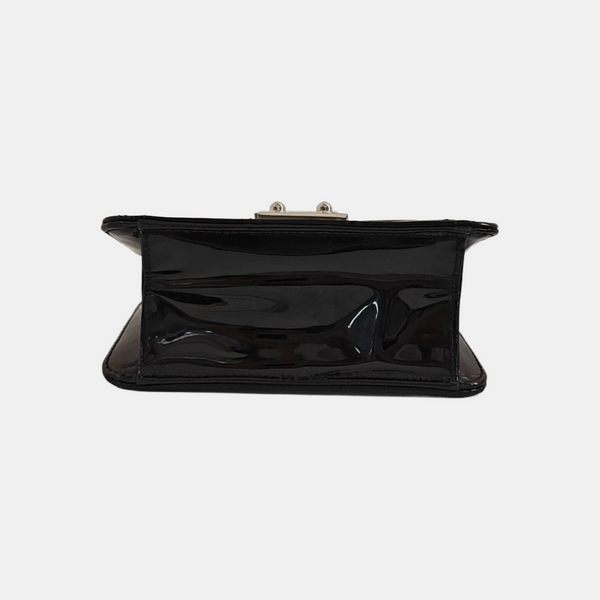 Miss Dior Cannage Patent Leather Black