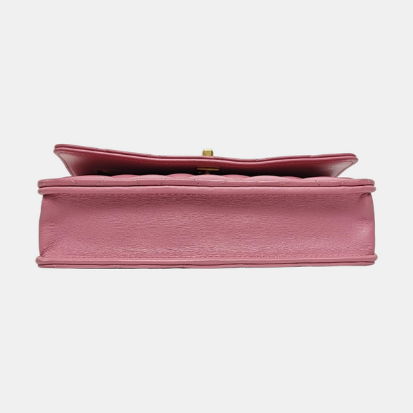 WOC Quilted Lambskin Pink