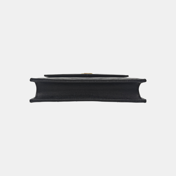 MONOGRAM WOC Chevron Calfskin Black