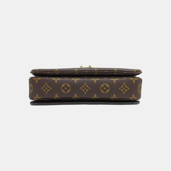 MÉTIS MM Monogram Coated Canvas Brown