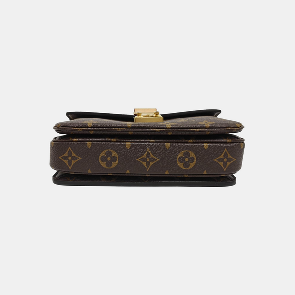 MÉTIS EAST WEST Monogram Coated Canvas Brown