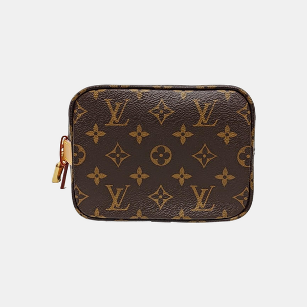 ALL IN BB Monogram Coated Canvas Brown
