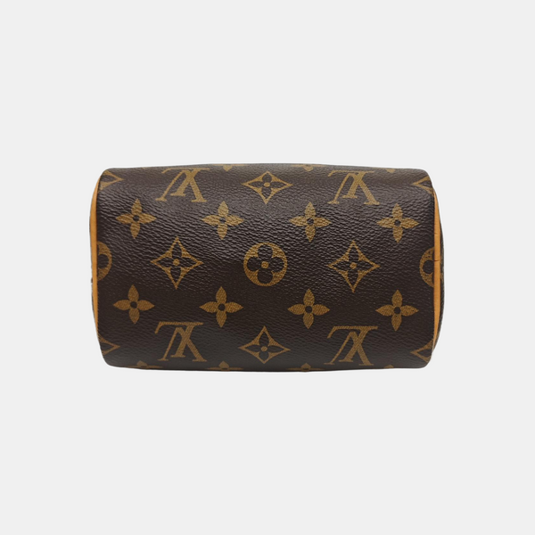 SPEEDY Nano Monogram Coated Canvas Brown