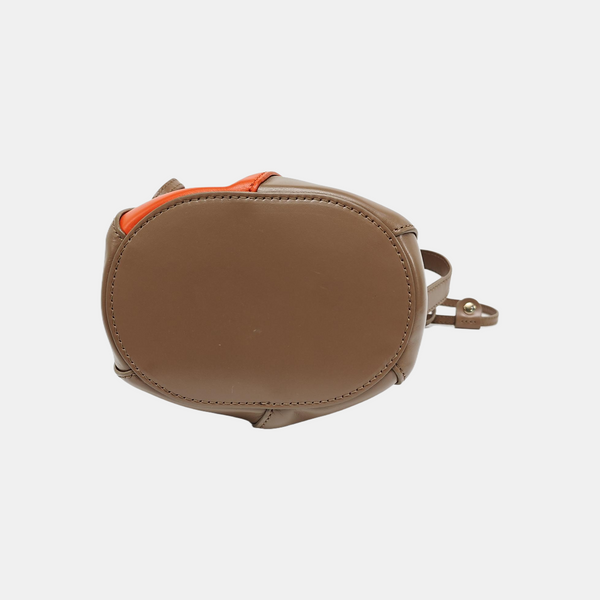 Calfskin Bucket Bag Brown