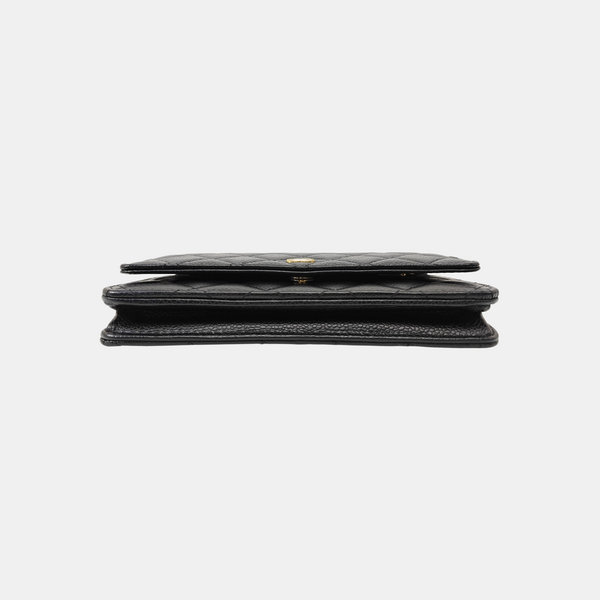 WOC Quilted Grained Calfskin Black