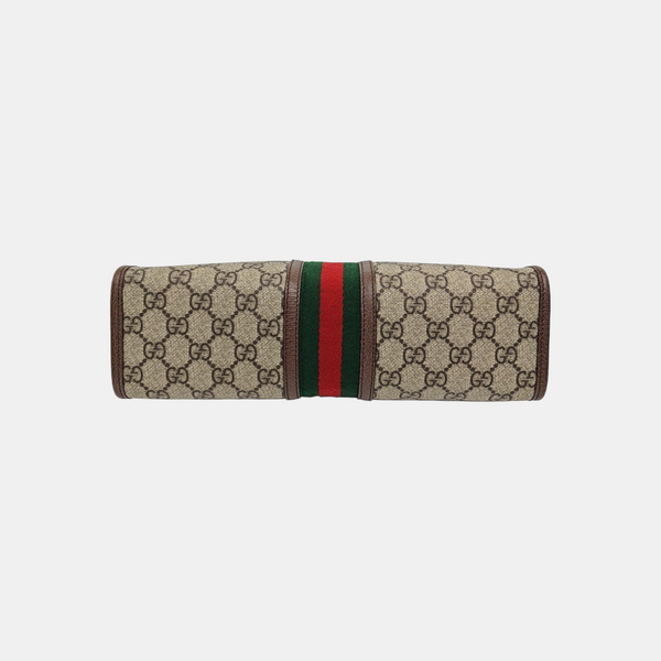 Ophidia Large Monogram Coated Canvas Beige