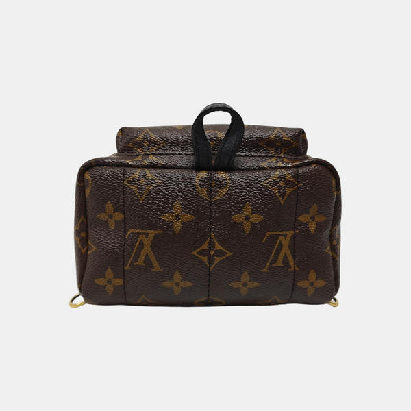 PALM SPRINGS Mini Monogram Coated Canvas Brown