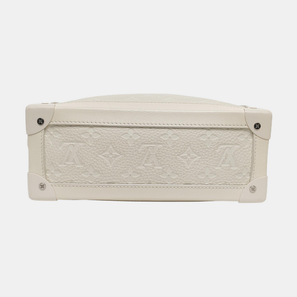 SOFT TRUNK Monogram Calfskin White