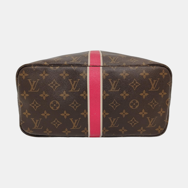 NEVERFULL MM Monogram Coated Canvas Brown