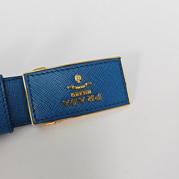 Leather Belt Blue