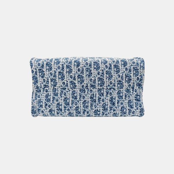 Oblique Canvas Tote Bag Blue