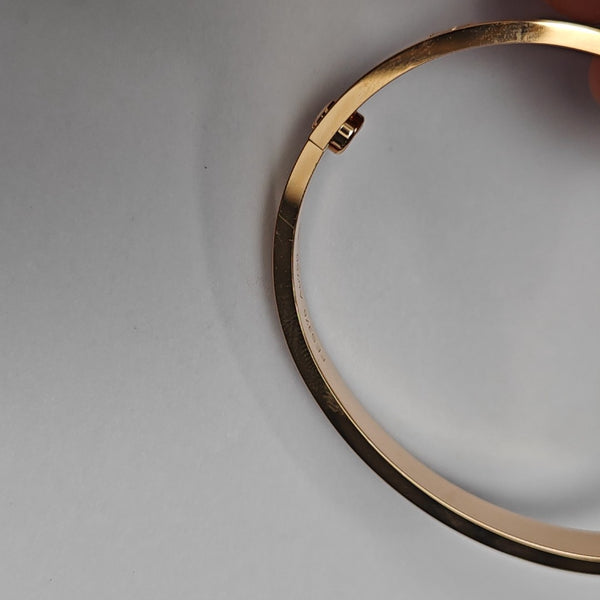 LOVE 18k Rose Gold Bangle