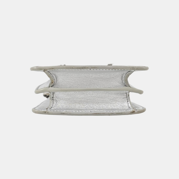 Calfskin Shoulder Bag Silver
