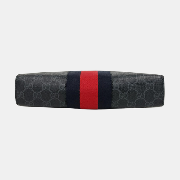 GG Supreme Monogram Coated Canvas Gray
