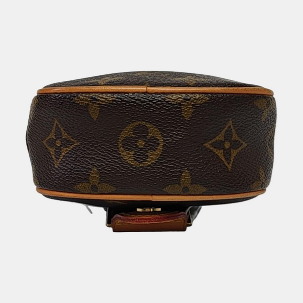 GANGE Monogram Coated Canvas Brown