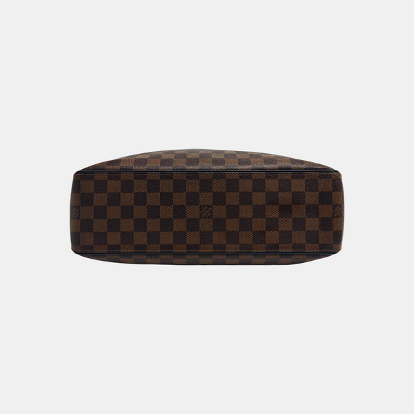 Damier Ebene Coated Canvas Tote Bag Brown