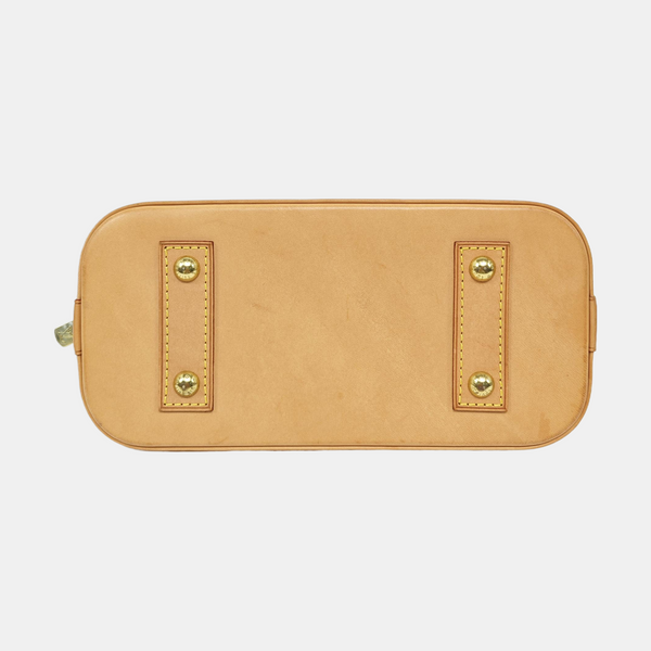 ALMA BB Monogram Coated Canvas Brown