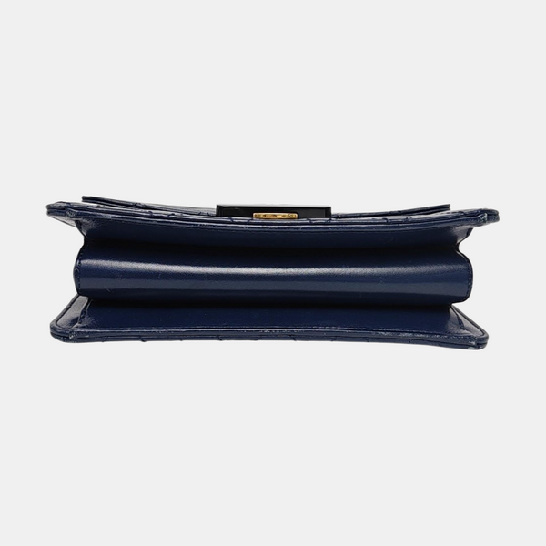 BEAUTY LOCK Quilted Lambskin Blue