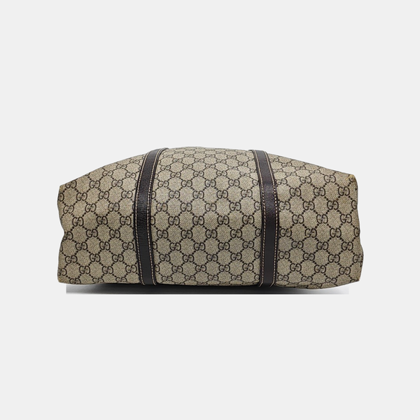 Monogram Coated Canvas Tote Bag Beige