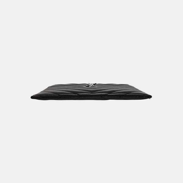 MONOGRAM Chevron Calfskin Black