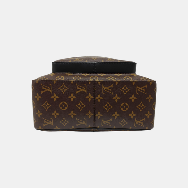 JOSH Monogram Coated Canvas Brown