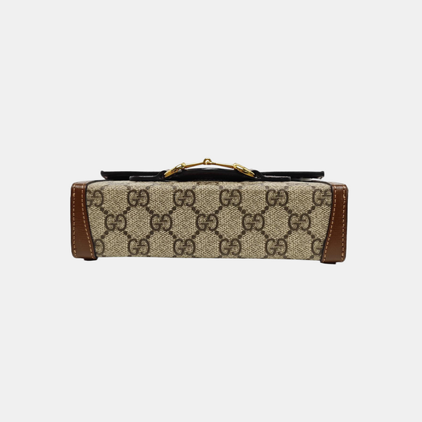 Horsebit 1955 Mini Monogram Coated Canvas Beige