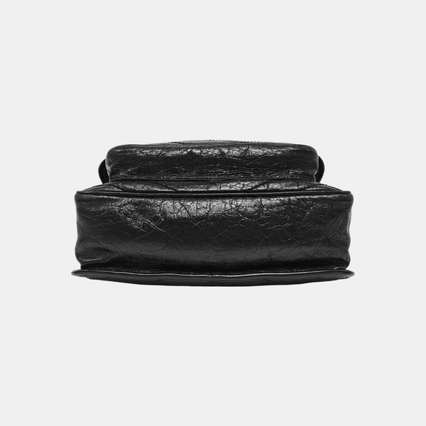 NIKI Medium Chevron Calfskin Black