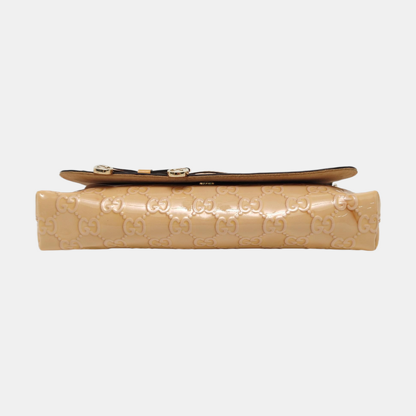 Monogram Patent Leather Beige