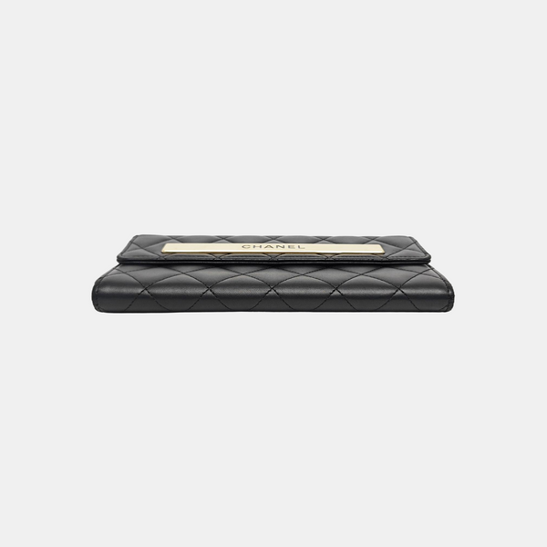 Quilted Lambskin Wallet Black