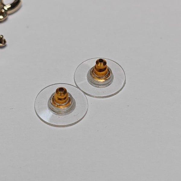 CC Logo Metal Gold Earrings