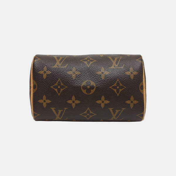 SPEEDY Nano Monogram Coated Canvas Brown