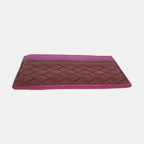 Lambskin Card Holder Red