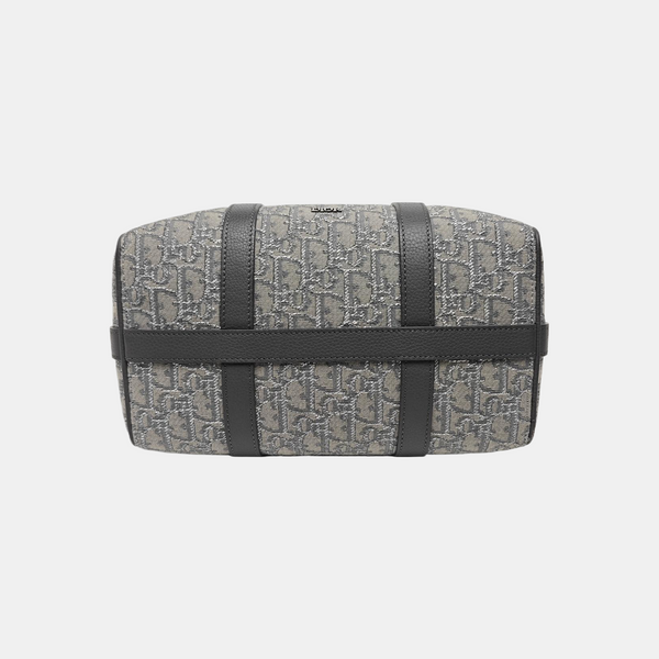 Oblique Canvas Shoulder Bag Gray