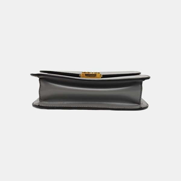 Calfskin Shoulder Bag Gray
