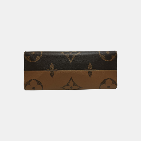 ONTHEGO MM Monogram Coated Canvas Brown