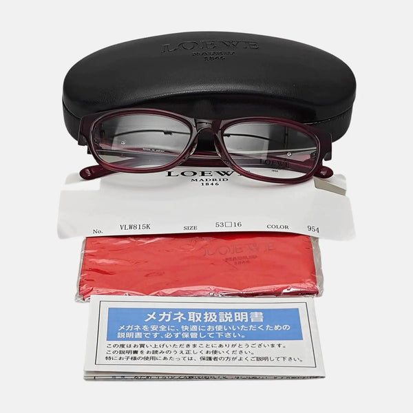 Synthetic Eyeglasses Red