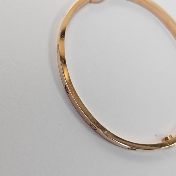 LOVE 18k Rose Gold Bangle