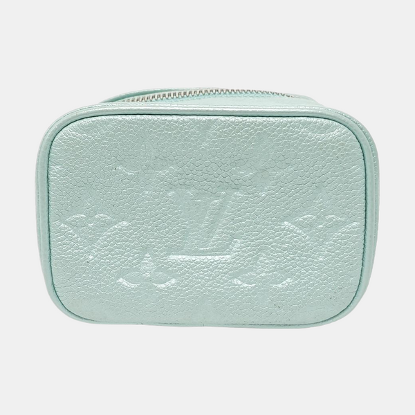 NICE Monogram Calfskin Blue