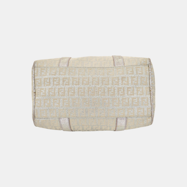 Canvas Top Handle Bag White
