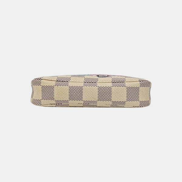 ACCESSOIRES Mini Damier Azur Coated Canvas White