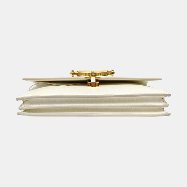 Calfskin Shoulder Bag Mini White