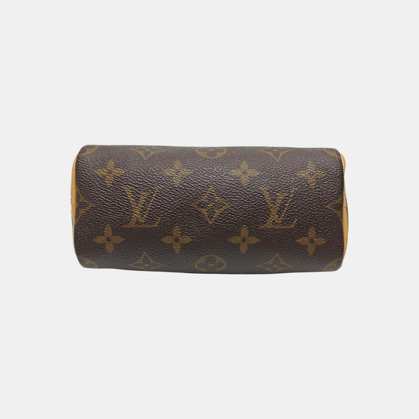 SPEEDY Nano Monogram Coated Canvas Brown