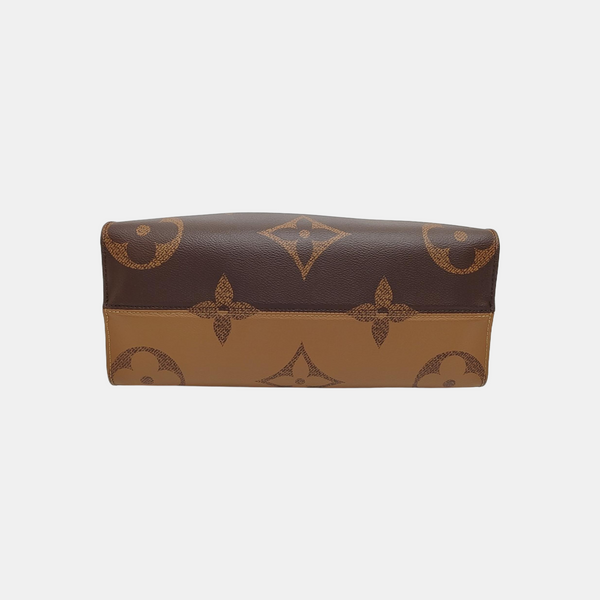 ONTHEGO MM Monogram Coated Canvas Brown